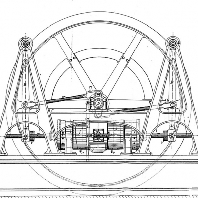Progetto del secondo motore a stantuffi contrapposti - 1858